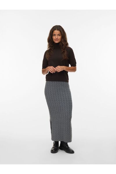 Vero Moda Strickrock AWLORELLA Hohe Taille Langer Rock