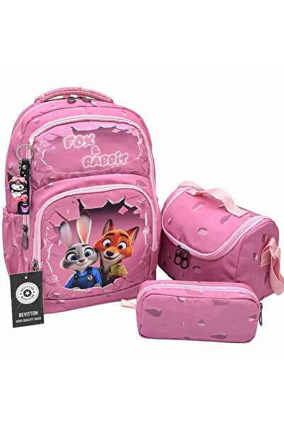 Bevitton حقيبة ظهر مدرسية مقاومة للماء للفتيات، مجموعة من 3 حقائب مدرسية للمر...