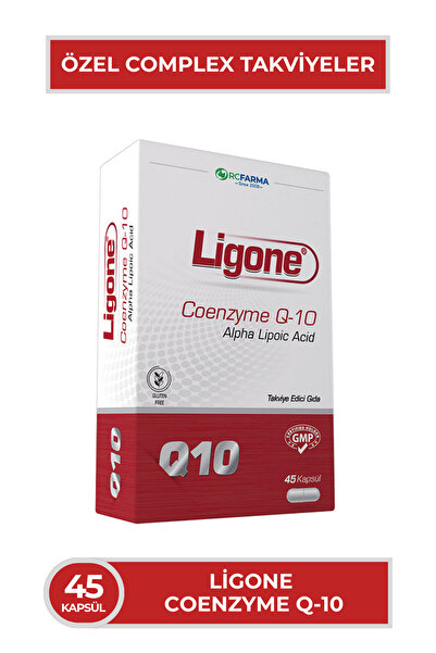 Ligone Koenzim Q10 İçeren Kapsül Form 45 Kapsül Takviye Edici Gıda