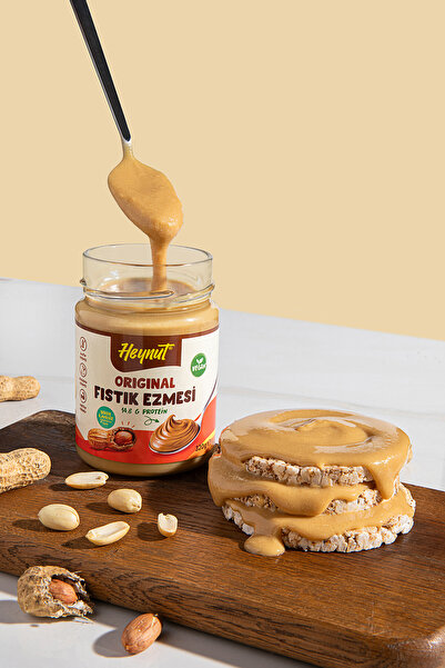HEYNUT Original Fıstık Ezmesi 320g (Tatlandırıcı İçerir)