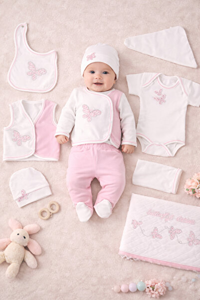 Tomuycuk طقم إصدار المستشفى لحديثي الولادة مكون من 10 قطع، مصنوع من القطن بنس...