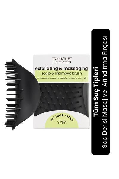 Tangle Teezer Onyx Black Saç Derisi Masaj Ve Eksfoliye Edici Fırça