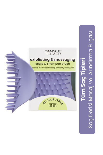 Tangle Teezer Scalp Brush Lilac Masaj & Saç Fırçası-Tarak Islak Kullanım (Tüm...