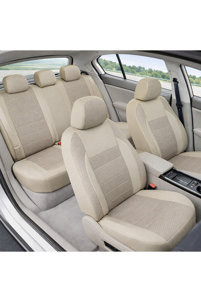 SMARTIC Set huse pentru scaun auto, Elegance, 11 piese, compatibile cu airbag...