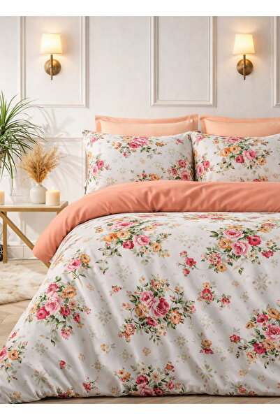 Always Double-Sided Double Bed Duvet Cover Set with Elastic Sheets Lady