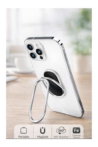mycell iletişim 360 Derece Döner Telefon Yüzüğü Standlı Yapışkanlı Telefon Tu...
