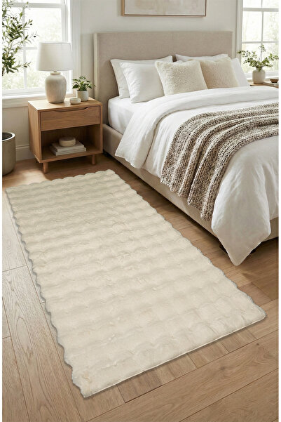 FeelHome Bubble Tavşan Tüyü, Kaymaz Süet Taban, Süper Soft, Ultra Lüks, Yıkan...