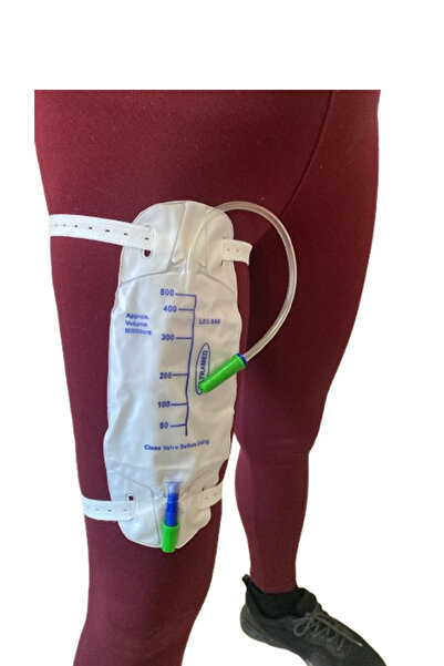 Galena Steril Bacağa Bağlamalı İdrar Torbası 500Ml. (25 Adet)