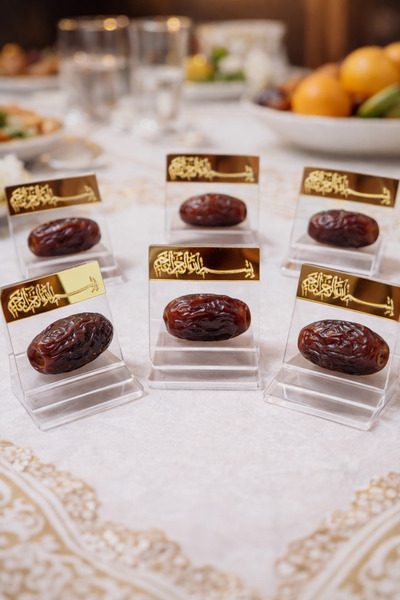 Parti Tasarla Pleksi Hurmalık 6’lı – Şeffaf Akrilik Hurma Sunum Standı