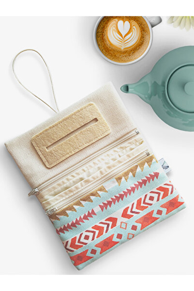 Kirpiwork Naturel Boho Kanvas Tütün Çantası Hediye Tütün Kesesi Çok Amaçlı Or...