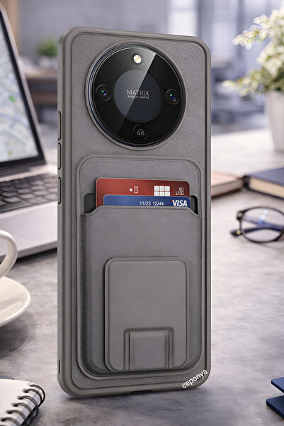 Ceponya حافظة Honor X9D مع حامل بطاقات وحامل مغناطيسي من الجلد الصناعي بمظهر ...