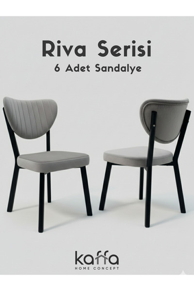 Kaffahome Riva , Modern Mutfak Sandalyesi, Yemek Odası Sandalyesi, Bahçe, Kaf...
