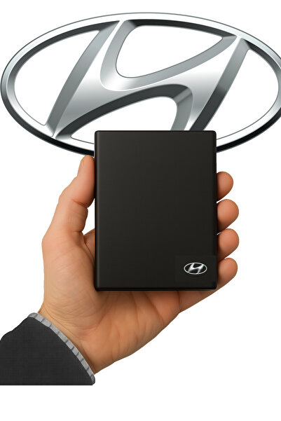 GARDENAUTO Metal Leather License Holder with Hyundai Logo - Wallet Case Licen...