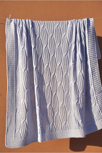 Genel Markalar Yenidoğan ULTRA yumuşak kabartmalı triko örme bebek battaniyesi