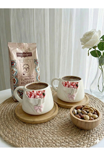 Genel Markalar İkili Kişiye Özel El Yapımı Tasarım Lale Desenli Hediyelik Por...