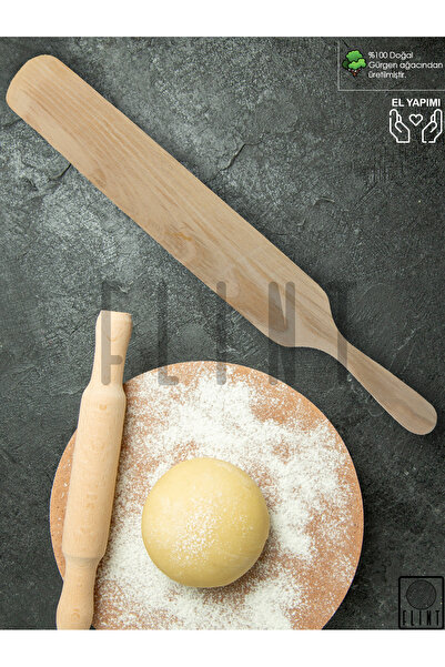 FLINT Gürgen ağacı el yapımı tahta ahşap spatula mutfak yemek servis kaşığı ç...