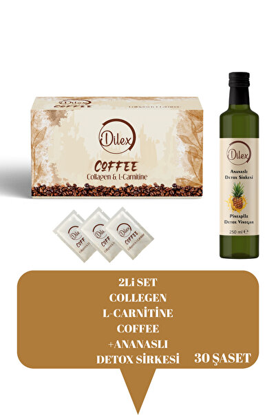 DİLEX قهوة الكولاجين وإل-كارنيتين (عبوة من قطعتين)