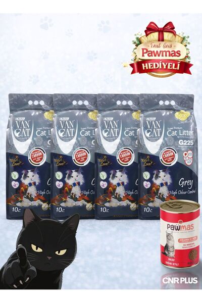 Vancat Van Cat Aktif Karbonlu Kedi Kumu 10 Ltx4 Adet