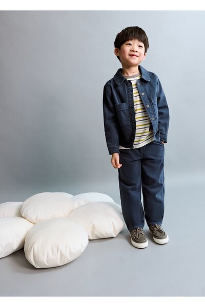 MANGO Baby Dikiş detaylı jean pantolon