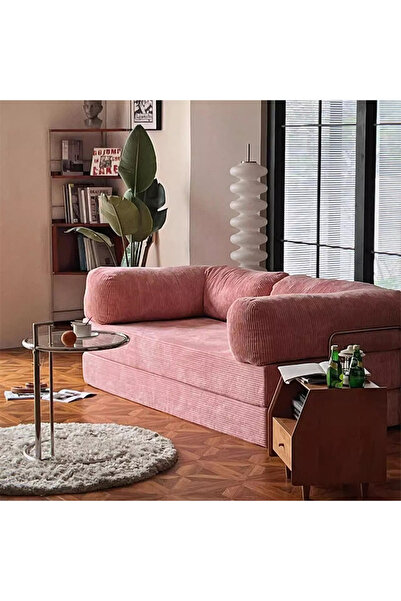 puffiber Katlanabilir Yataklı Kanepe,L şeklinde Kolçaklı Kanepe 90x180 cm (De...