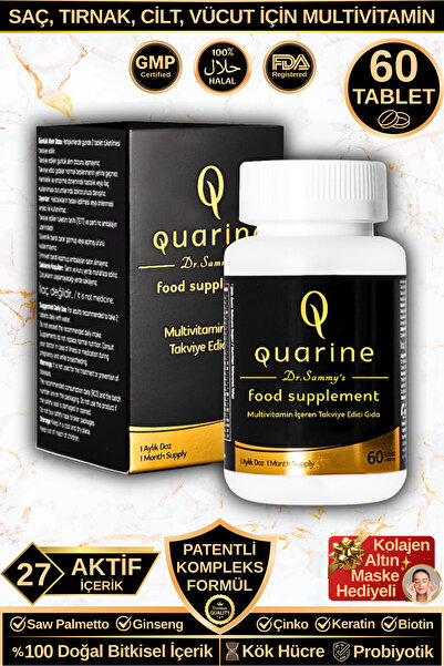 Dr.Sammy's Saç & Tırnak Vitamini - 27 Aktif Bitkisel Kök Hücre Multivitamin T...