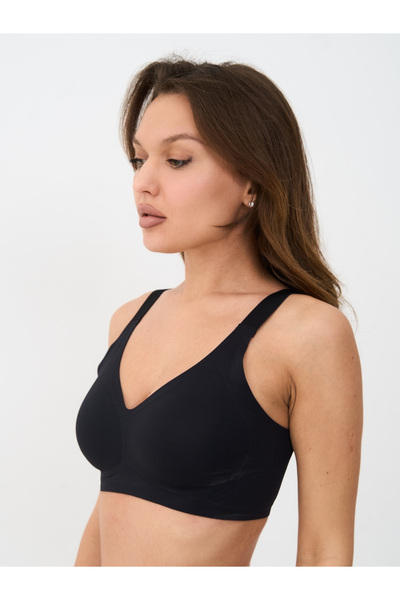 ALYA UNDERWEAR Women's Ultra Comfortable Molded Thick Strap Laser Cut Invisib...