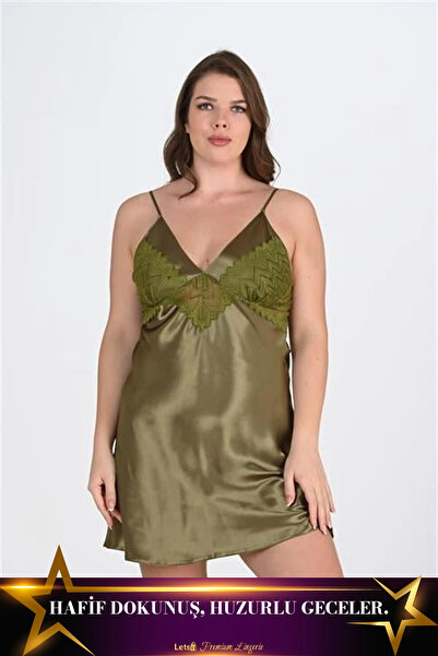 Letsii Large Nightgown One Piece Light Touch Khaki Color