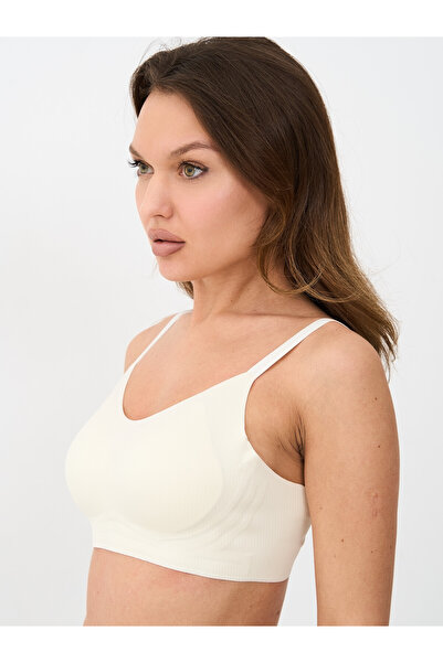 ALYA UNDERWEAR Sutien fără cusături pentru femei, cu bază ondulată, tăiat cu ...