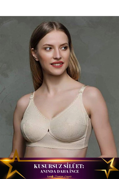 Letsii Elastic Minimizer Gathering Bra in Skin Color