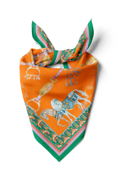 Modabutik MODERN HORSE SOYUT TASARIMLI BANDANA DG12108