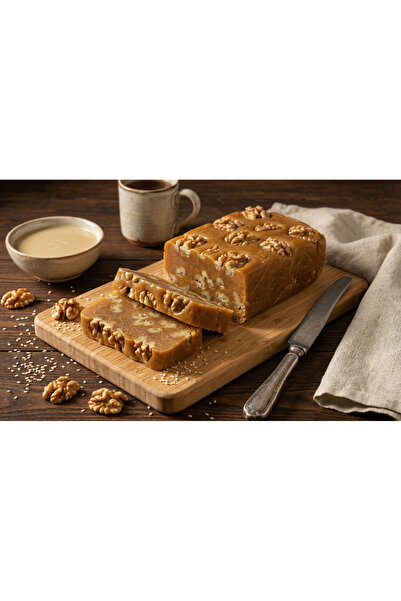 9M Karamelli Yaz Helvası 500 gr Tahinli Cevizli Hafif Tatlı Geleneksel