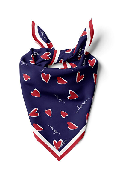 Modabutik Y32 باندانا منقوشة على شكل قلب