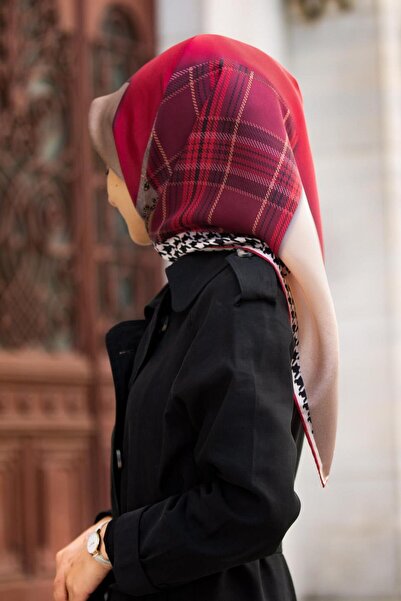 Vissona % 57 İPEK % 43 VİSKON Twill İpek Kazayaklı Ekoseli Leoparlı Ve Şal De...