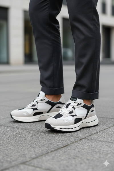 Lufian Graham Sneaker Ανδρικά Δερμάτινα Παπούτσια Stone 111230268