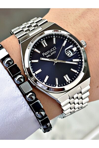 Ferrucci Lacivert Kadran Funciton Multi Fonksiyon 3 Atm Su Geçirmezlik Erkek ...