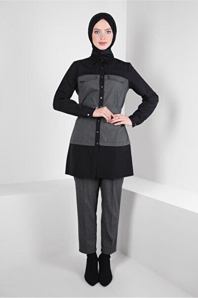 Alvina بدلة بنطلون بحزام 44315