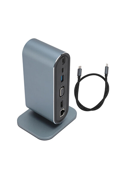 Leyaton ZR773 Type-C Support 4K 12 İn 1 Dock Model Pd Station