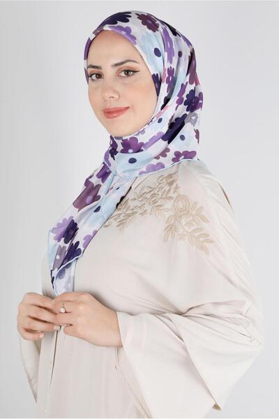 Alvina Eșarfă organică cu model de margarete 8214