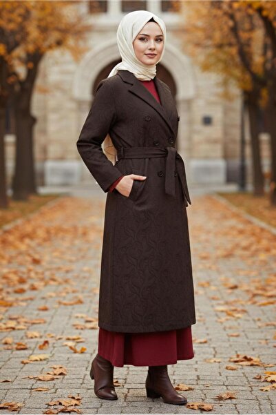 Alvina KENDİNDEN DESENLİ KUŞAKLI GİY ÇIK 20487