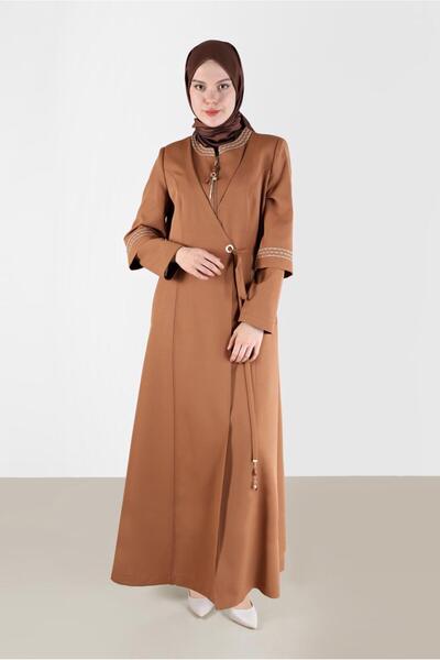 Alvina ANVELOP KAPAMA DETAYLI NAKIŞLI PARDESÜ 10488