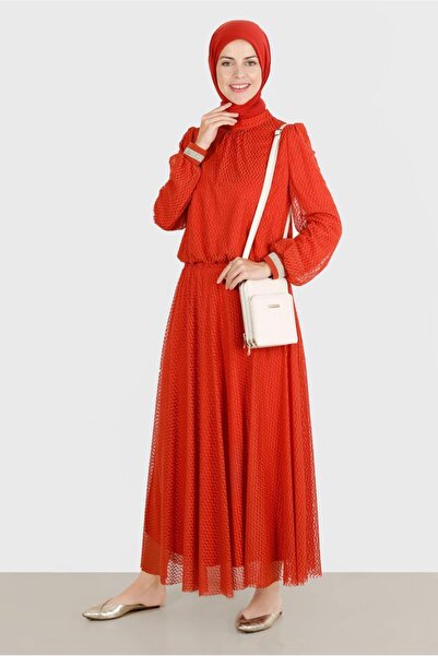 Alvina بدلة تنورة مزدوجة من التول الفضي 42884