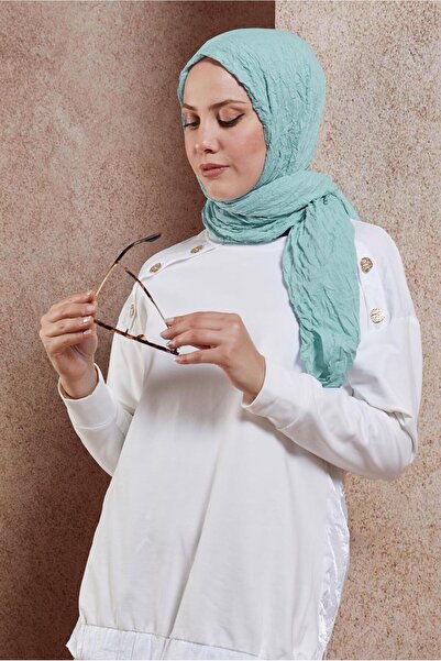Alvina ALVINA 8423 Model Curly Shawl - Self