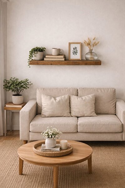 ADIM EBATLAMA 30 mm Tekli Uçan Duvar Rafı Set Gizli Raf- Barok - 15x40