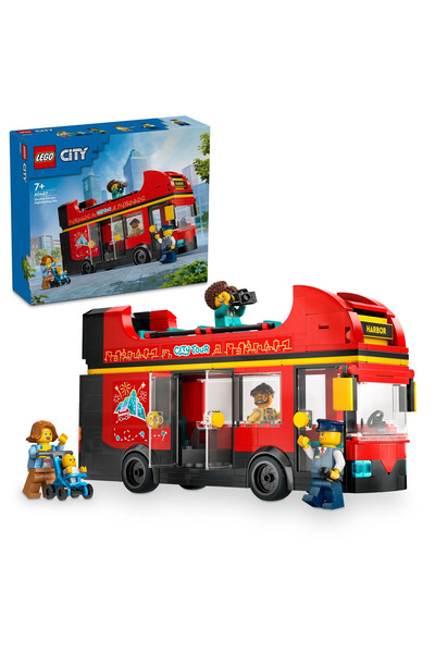LEGO City Red Double-Decker Sightseeing Bus Toy 60407