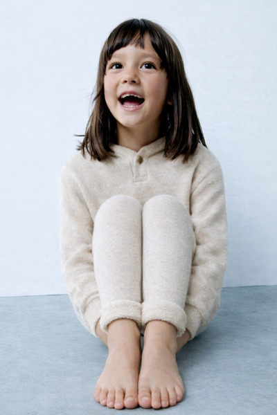 Katia&Bony İçi Havlu Çocuk Tayt Krem Melanj