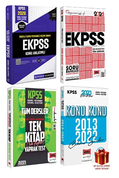 Pegem Akademi Yayıncılık 2026 Pegem EKPSS Konu Anlatımlı+Yediklim E-KPSS Soru...