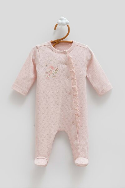 Caramell All Time Girl Firfir Detailled Side Ruffle Jumpsuit Dried Rose