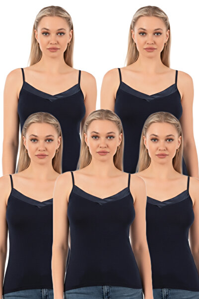 ÖZKAN underwear Özkan 2040 5 Pack Women's Viscose Satin Collar Flexible Comfo...