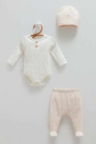 Caramell All Time Boy Body Pants Hat Triple Set Beige