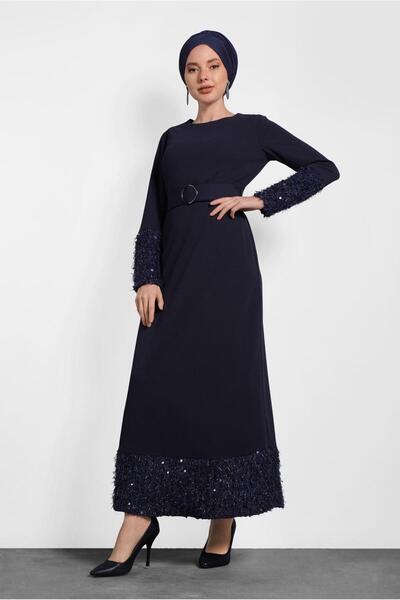 Alvina Модел 40230 Рокля с колан и пайети